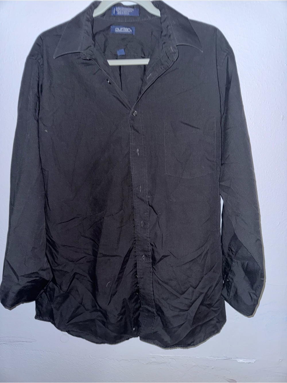 Puritan Black Men's Casual Button Down Shirt